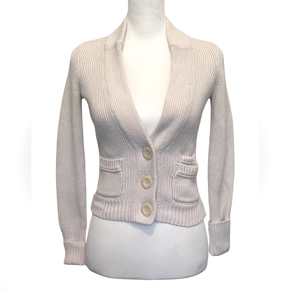 American Eagle Outfitters Sweaters - American Eagle Khaki Chunky Cardigan Sweater XS